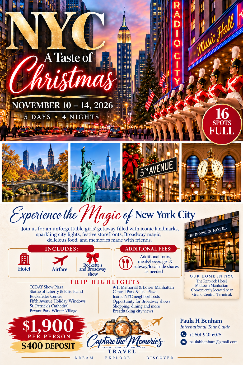 NYC – A Taste of Christmas original trip flyer
