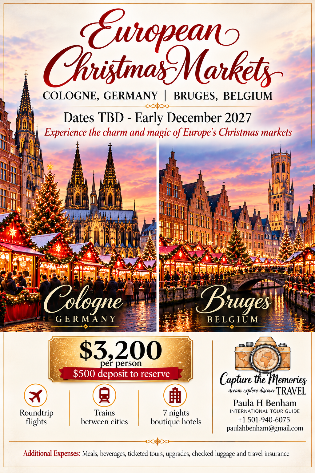 European Christmas Markets original trip flyer