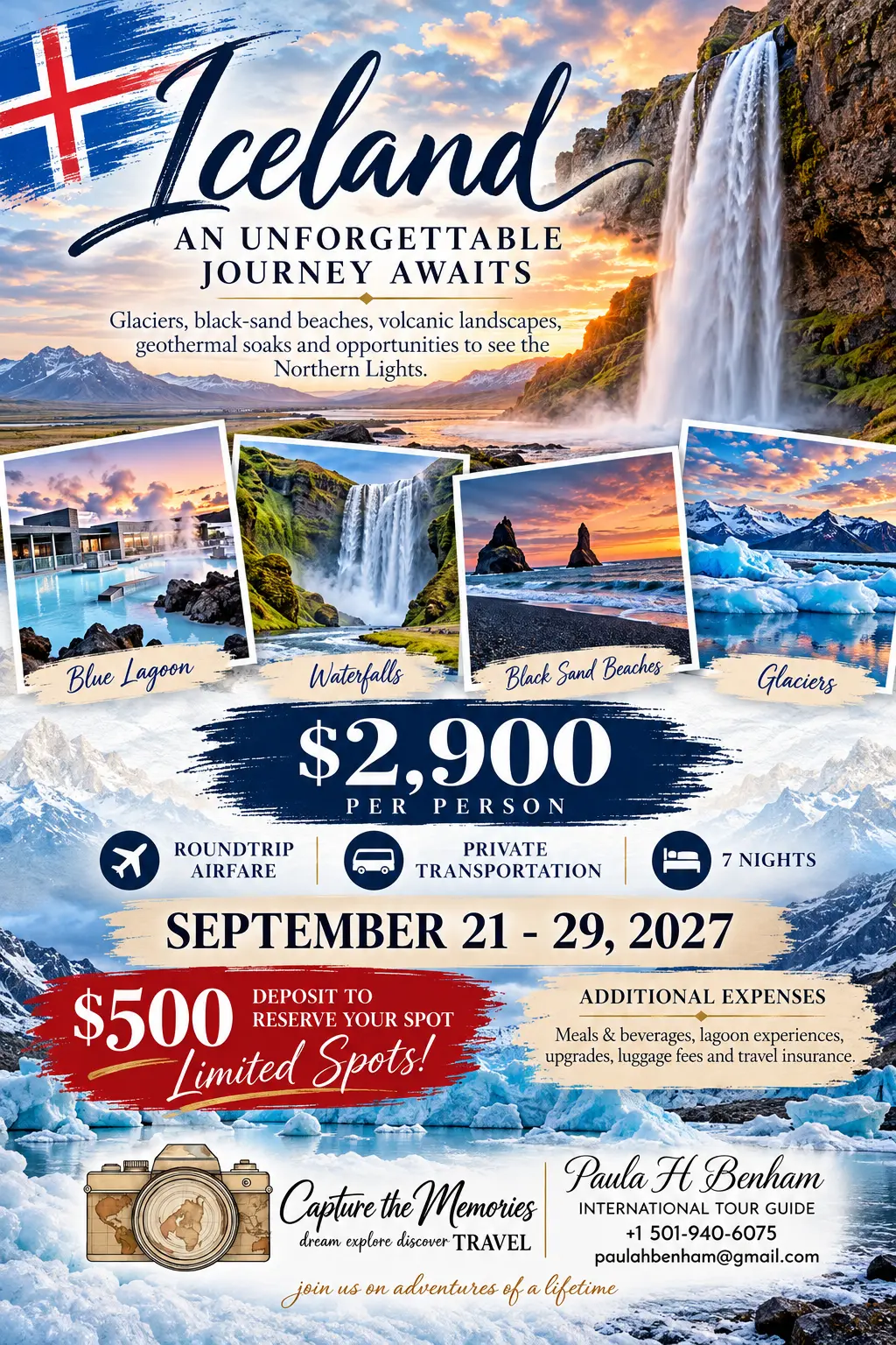 Iceland original trip flyer